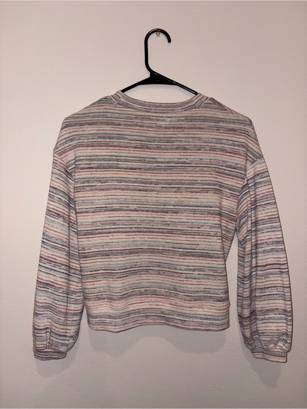 Madewell Pastel Striped Crewneck Sweater - Picture 2 of 2
